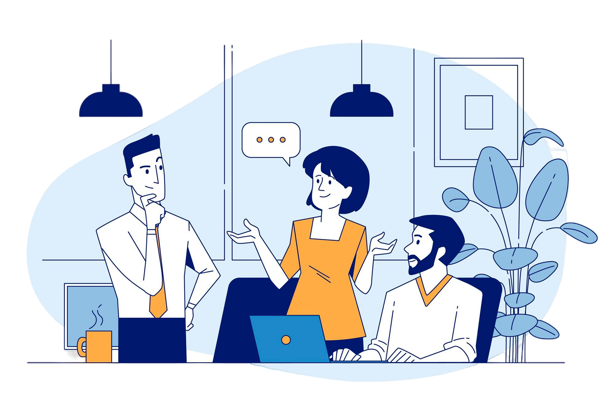 hand-drawn-business-communication-illustration